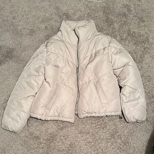 H&M Cream Puffer Jacket